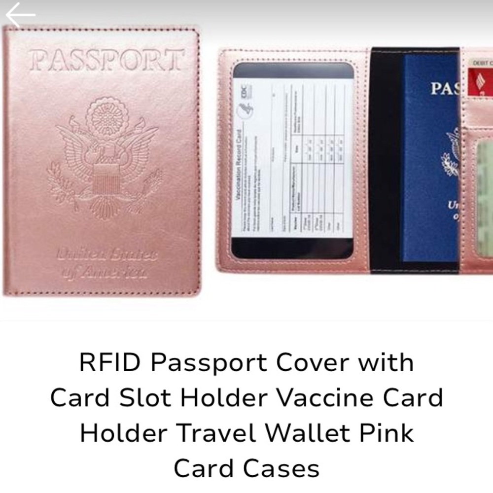 Rose gold Passport Holder